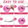 200 Pieces Lash Glue Holder Flowers Shape Lash Glue Cups for Extensions view 4