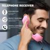Retro Phone Handset for iPhone, 2026 New Retro Phone Handset for Mobile Phone, Tablet, Laptop, Headset with Comfortable Call, with Answer Button, Suitable for Elderly Parent (Blue, 3.5mm) view 2