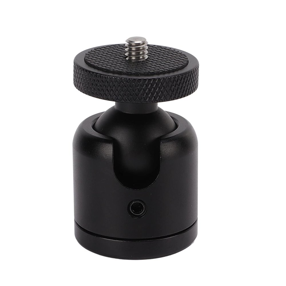 Camera Mount Tripod Head Adapter, 360 Degree Swivel Ball Mount, 1 / 4in Screw for SLR Mirrorless Camera - Durable Aluminum Alloy, Easy 360 Adjustment, Portable Photography Acces