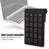 Brrnoo Wireless Number Pads, Numeric Keypad Numpad 22 Keys PortableBluetooth 5.0 Financial Accounting Number Keyboard Extensions 10 Key for Laptop, PC, Desktop, Notebook (Black) view 4