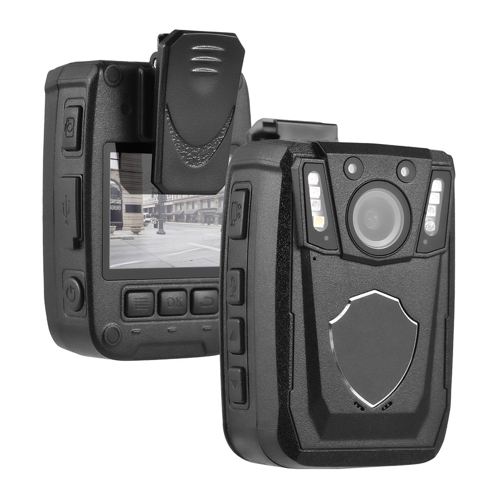 Juqrelith 4K Body Camera with Audio and Video Recording, IR Night Vision, Built - in 64GB Memory - Motion Detection, Loop Recording, Ideal for and Personal Use