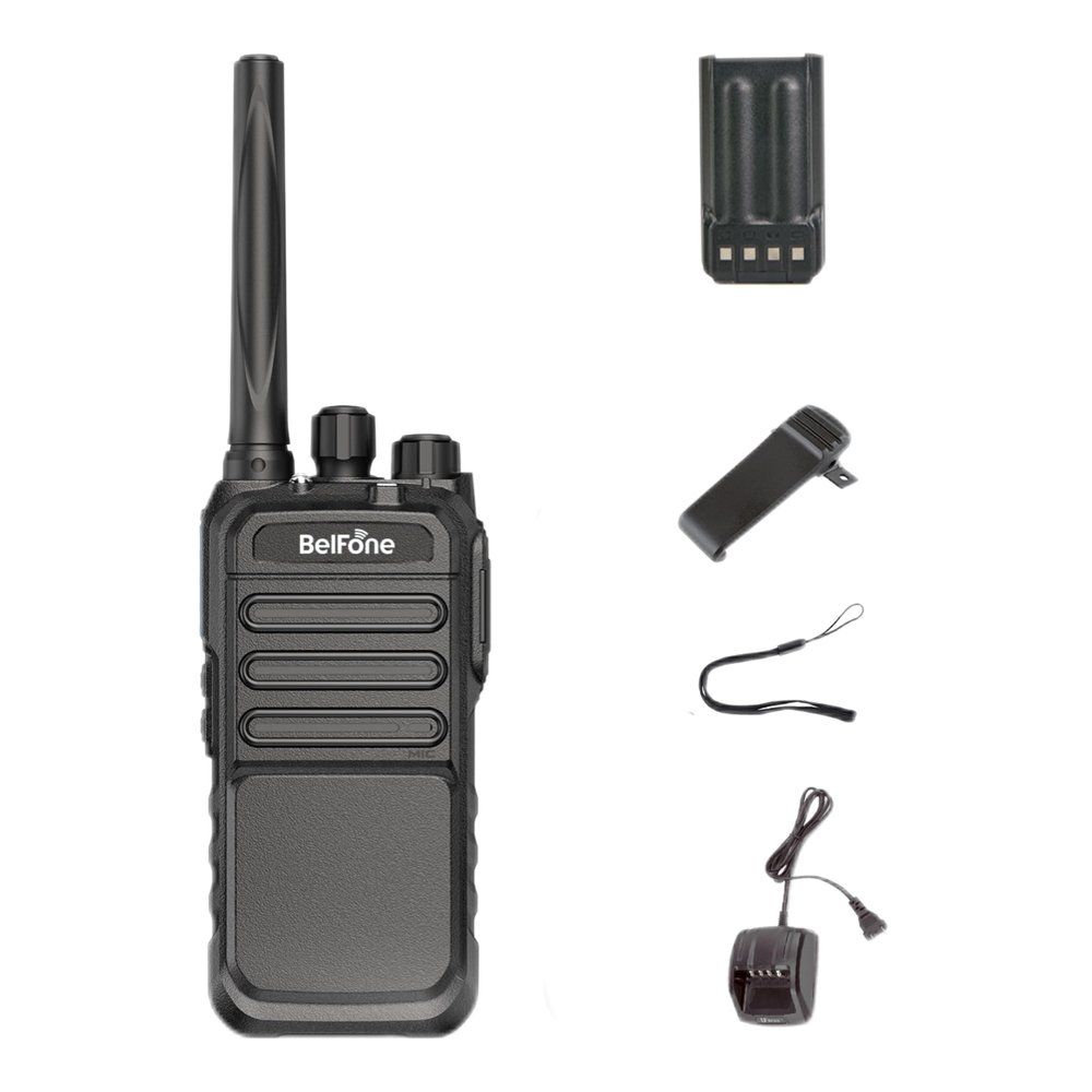 BelFone 508D PRO Rechargeable,4000mAh Long Range Walkie Talkies for Adults,Loud Volume, 10 Days Standby,Intelligent Power Saving,CTCSS/CDCSS,VOX,Flashlight, 9 Squelch Level Two Way Radio1 Pack