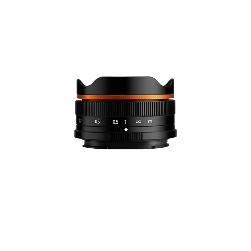 Compatible for Canon EF-M 10mm F5.6 APS-C Fisheye Wide Angle Lens M4/3 E Z X Mirrorless Camera(Black Bundle 1,M4/3)