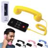 Retro Phone Handset for iPhone, 2026 New Retro Phone Handset for Mobile Phone, Tablet, Laptop, Headset with Comfortable Call, with Answer Button, Suitable for Elderly Parent (Yellow, 3.5mm) view 1