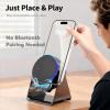 5-in-1 Wireless Induction Bluetooth Speaker with Adjustable Phone Stand, 360 Adjustable Holder, 2026 Versatile Audio Stands & Charger Induction Speakers, Plays Music Without Bluetooth view 2