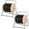 FEIMIRE Industrial Steel Cable Reel Holder, Heavy-Duty Spool Rack Dispenser for Wire & Cable Reels, 16 x 20 Inch Single Axle Caddy for Commercial Use & DIY Use(2 Pack) view 1