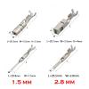 20 Pcs 1.5/2.8MM Auto Crimping Wire Terminal Copper Male Female Pins 211cc2s1120 211cc2s1160p 211CL3S2160(Big Female,100 Pcs) view 2