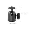 BESPORTBLE Metal Ball Head Tripod Mount Rotatable Mini Camera Tripod Attachment Screw for Stable Support Lightweight Aluminum Alloy Compatible with Projectors and Cameras view 2