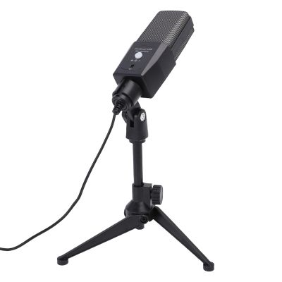 Vikye Gaming USB Microphone, Noise Cancellation Condenser Mic with Quick Mute, RGB Lighting with Tripod Stand for Streaming Podcast Recording