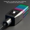 Vikye Gaming USB Microphone, Noise Cancellation Condenser Mic with Quick Mute, RGB Lighting with Tripod Stand for Streaming Podcast Recording view 3