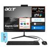 acer Aspire C24 Everyday Value All-in-One 23.8" FHD (AMD Ryzen 5 7430U, 16GB DDR4, 512GB PCIe SSD, AMD Radeon, Win 11 Pro) w/MS 365 Personal, DKZ USB Port Expander