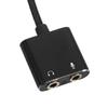 Balacoo External Sound Card Adapter with Headphone and Microphone Splitter USB Audio Converter for PC Tablets Smartphones Plug and Play No Driver Installation Required view 3