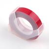 6Mm X 3Meter Multi Color Embossing Label Maker Refill Tape For MOTEX 5500A/5500B Fit For DYMO 12813/12814/1610/1540/1535/1575/17266, 5 Colors Yellow Green Red Blue Black(Red) view 1