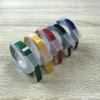 6Mm X 3Meter Multi Color Embossing Label Maker Refill Tape For MOTEX 5500A/5500B Fit For DYMO 12813/12814/1610/1540/1535/1575/17266, 5 Colors Yellow Green Red Blue Black(Red) view 3