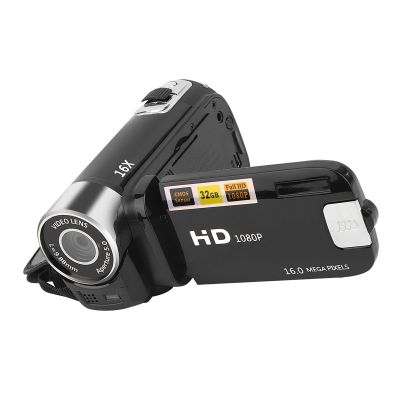 Brrnoo Digital Camcorder, 16X Digital Zoom 2.7 Inch Colourful Display Screen, High Definition Camera Image Video Camcorder US Plug 110-240V