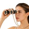 Yourelexit Opera Glasses Binoculars 3X25 Lorgnette Theater Glasses Optical BK9 Mini Compact Lightweight Built-in Foldable Vintage for Adults Women Men in Musical Concert Cinema view 1