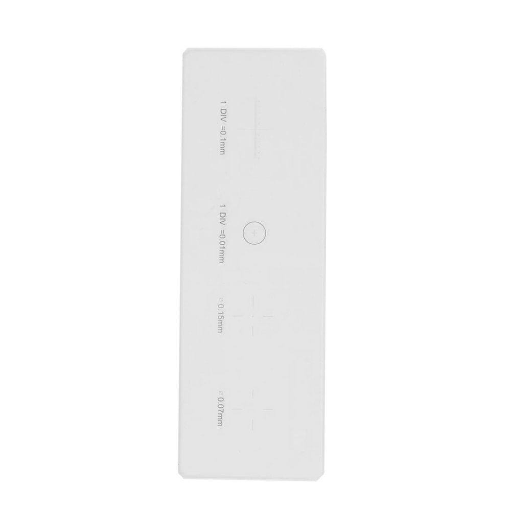 ERYUE Microscope Objective Micrometer Calibration Slide Clear Scale Glass Stage Micrometer DIV 0.01mm for Microscope Analysis K9 Optical Glass