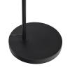 KCSWKJ Black Floor Lamp with Rotary Switch Wood Table Metal Base view 4