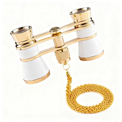 Yourelexit Opera Glasses Binoculars 3X25 Lorgnette Theater Glasses Optical BK9 Mini Compact Lightweight Built-in Foldable Vintage for Adults Women Men in Musical Concert Cinema