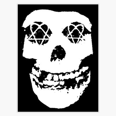 Heartagram Misfits Skull Sticker Decal Laptop Car Window Vinyl 5"