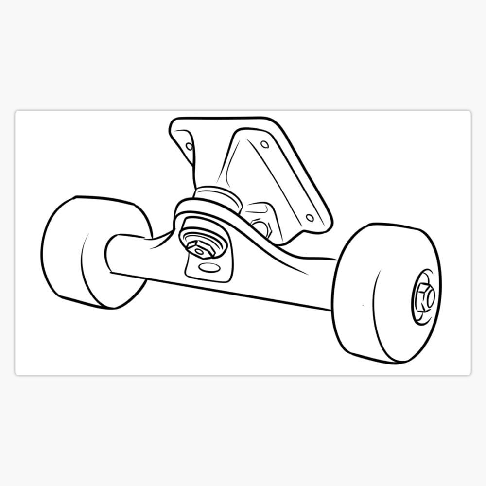 Skate Truck Sticker Decal Laptop Car Window Vinyl 5"