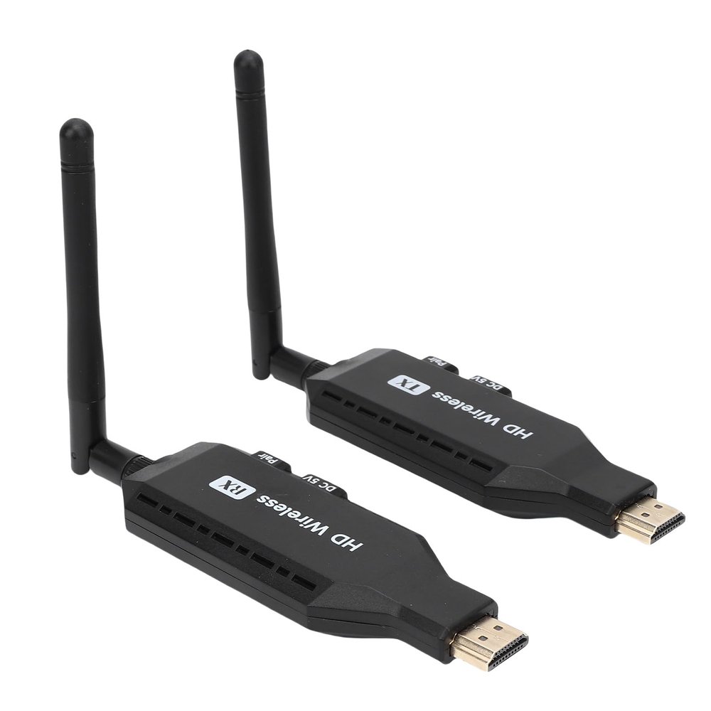 Cuifati Wireless HD Multimedia Interface Transmitter and Receiver, Plug & Play Wireless Extender, 50M Range 1920x1080 60Hz 5.8GHz for PC Laptop to TVs Monitors Projectors