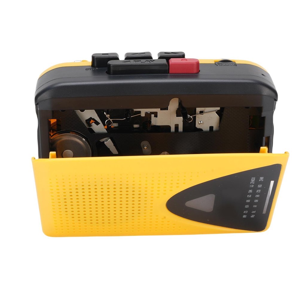 Diyeeni Portable Cassette Player with AM FM Radio, Compact Casette Tape Player Recorder with 3.5mm Headphone Jack, Built in Microphone & Speaker, Recording Function