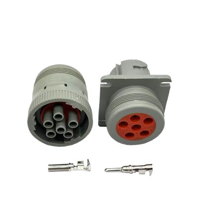 1/5 Sets 6 Pin HD16-6-12S-B010 HD10-6-12P Male Female Connector IP68 Flame Retardant(5 Sets Male Female)