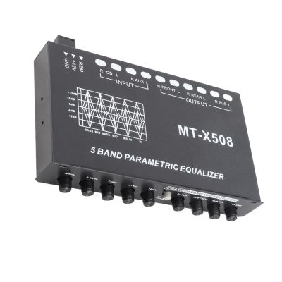 Pongnas 5 Band Car Audio Equalizer Adjustable Graphic Equalizer with Precise Tuning for Crossover Amplifier and Enhanced Sound Quality