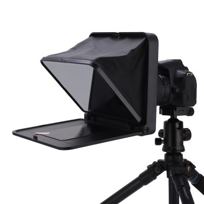 GOWENIC TC7 Teleprompter for Smartphone Tablet SLR Camera, Remote & App Control, for DSLR Camera Wide Angle Lens Video Recording, Online Teaching Live Streaming