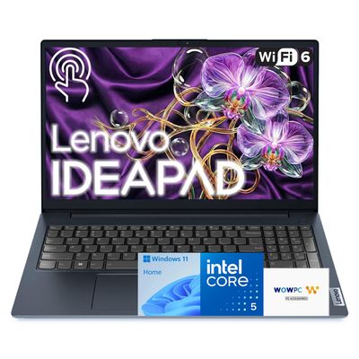 Lenovo IdeaPad 15.6" FHD Touchscreen Business Laptop, 13th Gen Intel Core i5-1335U (Beats i7-1255U, Up to 4.6 GHz), 40GB RAM, 2TB SSD, Wi-Fi 6, Ultra Slim Design, Windows 11, WOWPC USB, w/o Earbuds