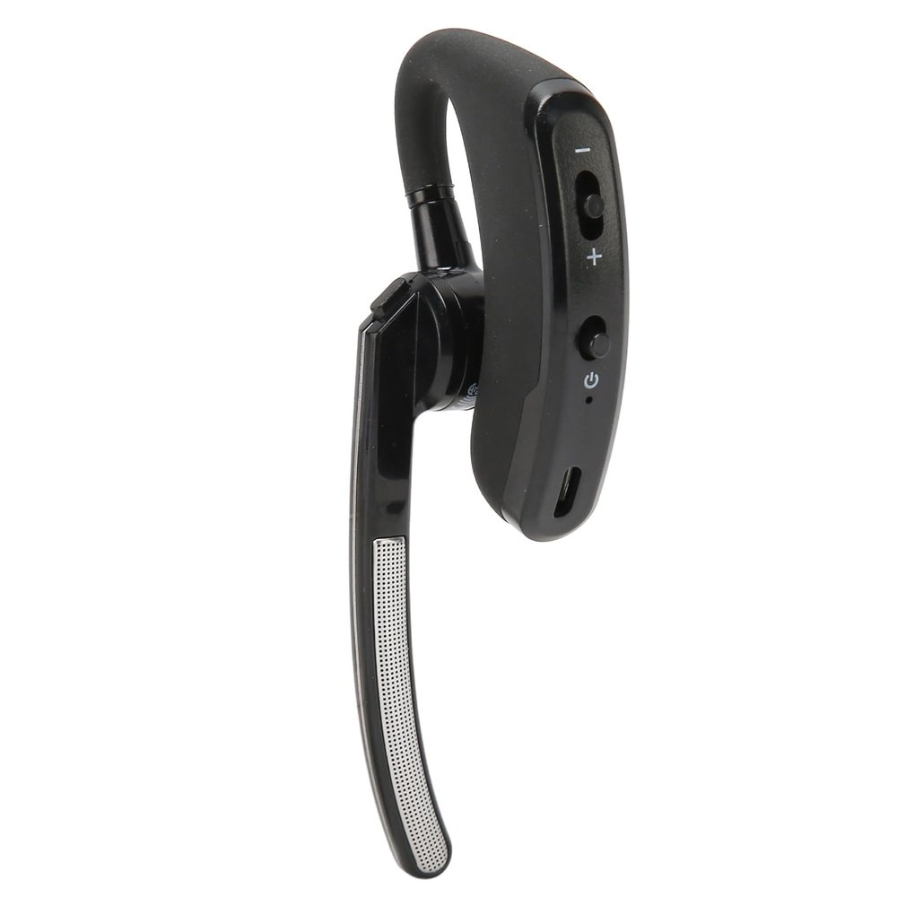 Keenso Hands Call Earpiece Wireless Headset with Dual Noise Canceling Mic,ABS Black for Driving,Car Long Standby