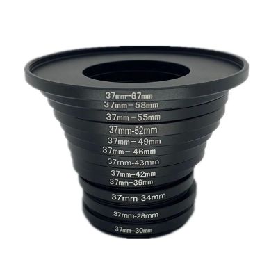 37mm 37-43 37-49 37-46 37-52 Step Up Down Filter Ring Adapter for Camera Lens 37 to 39 42 46 49 52 55 58 67 37-28 37-30 37-34 Excellent(37 to 49mm)