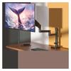 KUYBTU Computer Rotating Lifting Bracket Cantilever Extension Arm 79 Cm 27 Inches-Gray and Black view 3