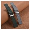 Diving Watch 18/20/22/24mm Double Diamond Pattern FKM Rubber WatchBands Quick Release Fluororubber WatchStrap(Green-Buckle2,22mm) view 4