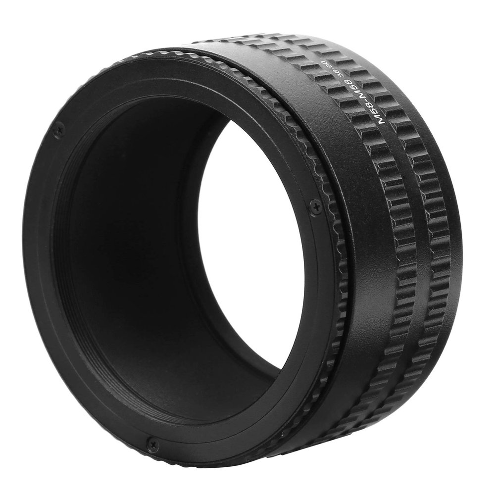 M58 M58 Camera Adjustable Focusing Helicoid Adapter Macro Extension Tube 36 90mm Aluminum Alloy Black