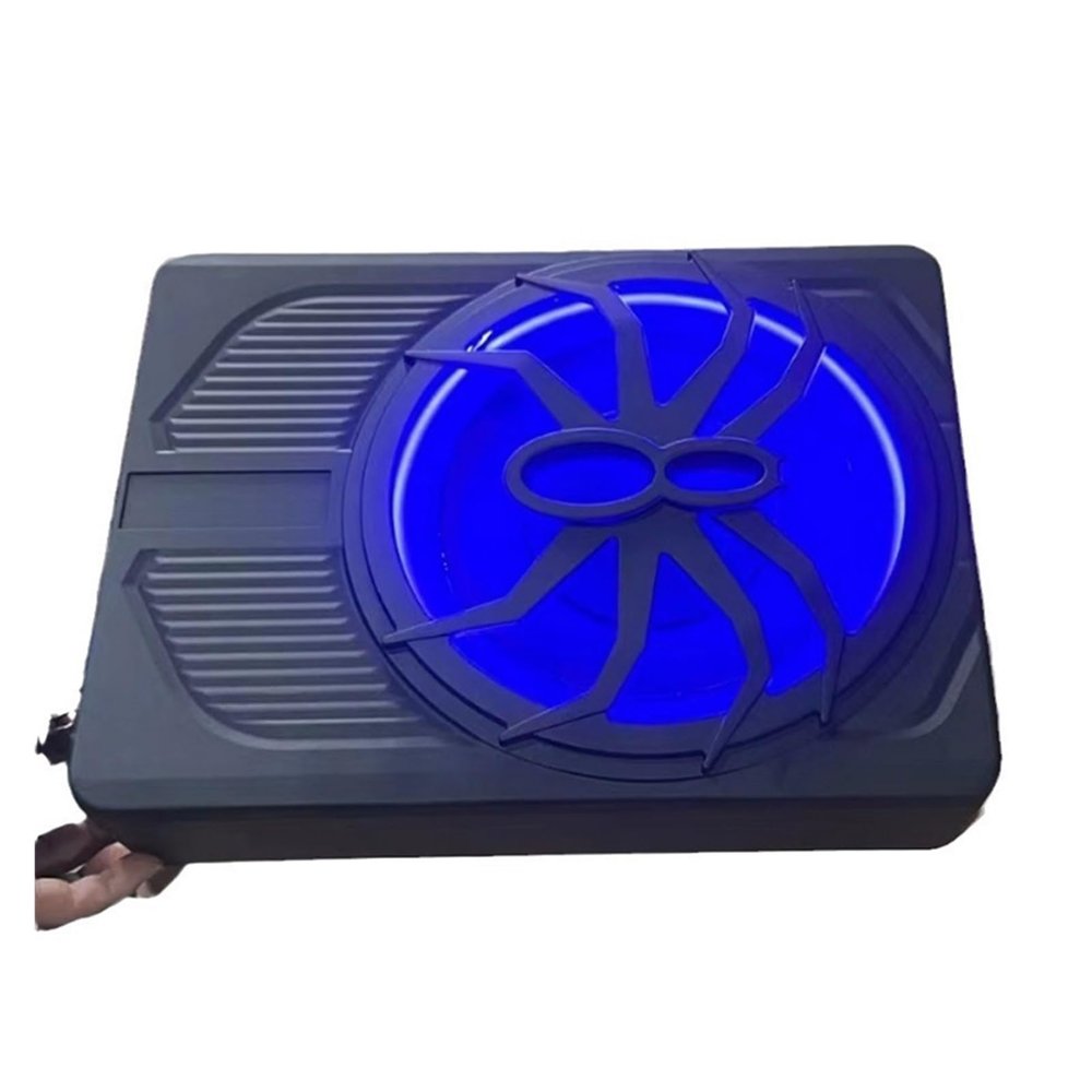 10-inch car subwoofer, Modified Ultra-Thin Under-seat 800W Active Amplifier, Colorful Atmosphere Lights(No Light)