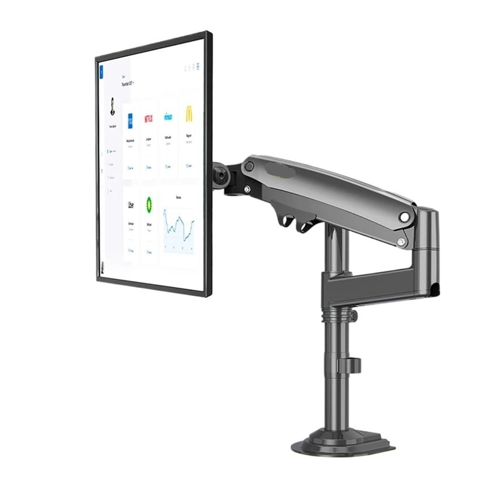 KUYBTU H100 22-35" 17"-30" Gas Spring Arm Full Motion LCD Tv Stand 2-9Kg 2-12Kg Double Arm Clamp Stand-2-12KG Black