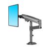 KUYBTU H100 22-35" 17"-30" Gas Spring Arm Full Motion LCD Tv Stand 2-9Kg 2-12Kg Double Arm Clamp Stand-2-12KG Black view 2