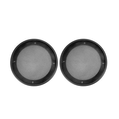 Zpana Car Speaker Grill Covers, 2PCS 4 Inch ABS Plastic Frame Metal Mesh Vehicle Radio Speaker Subwoofer Protector, Round Automotive Audio Sounder Subwoofer Protective Case, Universal Fit