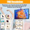 Zowdrix 32" Touchscreen Portable TV, Rotatable Outdoor TV with FHD Large Display, Adjustable TV Floor Stand, for Binge-Watch Shows, Play Games view 2