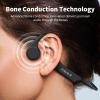 PSIER Bone Conduction Headphones, Open-Ear Bluetooth 5.4 Wireless Sport Headphones, Bone Conduction Earbuds 10H Playtimes with Mic, IPX6 Waterproof Earphones for Hiking, Cycling, Gym, Black view 2