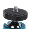 Ball Head Mount Tripod, Aluminium Alloy 360 Rotating, Compact Black - Durable Design, Wide Compatibility, Ideal for SLR Cameras and Mobile Devices (Blue) view 3
