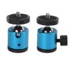 Ball Head Mount Tripod, Aluminium Alloy 360 Rotating, Compact Black - Durable Design, Wide Compatibility, Ideal for SLR Cameras and Mobile Devices (Blue) view 4