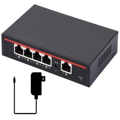 AC PoE Integrated Gigabit Router, 5 Gigabit Ports, Standard PoE Power Supply Output, AP Management (Gigabit-POE-Router-AC)