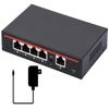 AC PoE Integrated Gigabit Router, 5 Gigabit Ports, Standard PoE Power Supply Output, AP Management (Gigabit-POE-Router-AC) view 1