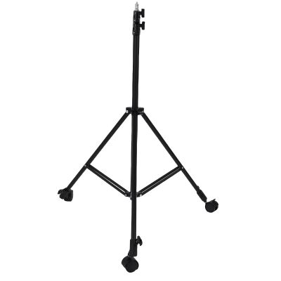 Fockety Heavy Duty Light Stand with Casters, Adjustable 6.88ft Max Height Metal Foldable Tripod Stand with Brake, Photography Light Stands for Strobe Light, Softbox, Reflector