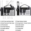 Portable Multifunction Solar Hand Crank Radio Emergency Weather with Flashlight, Reading Lamp Cellphone Charger and SOS Alarm view 4