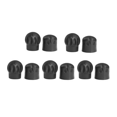 XTS5000 XTS3000 Volume & Channel Knob Replacement 5 Pack Walkie Talkie Control Knob Set for Two Way Radio Repair, Bulk Radio Knob Kit Black