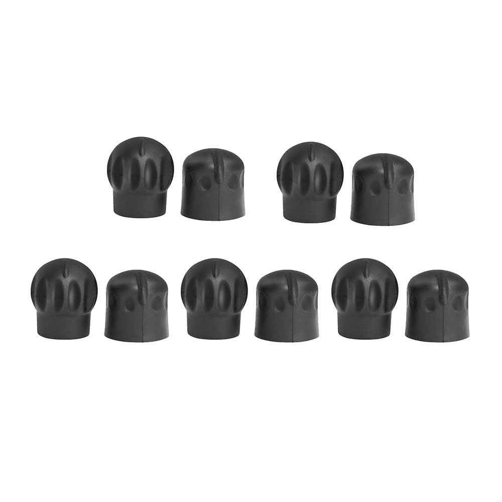 XTS5000 XTS3000 Volume & Channel Knob Replacement 5 Pack Walkie Talkie Control Knob Set for Two Way Radio Repair, Bulk Radio Knob Kit Black